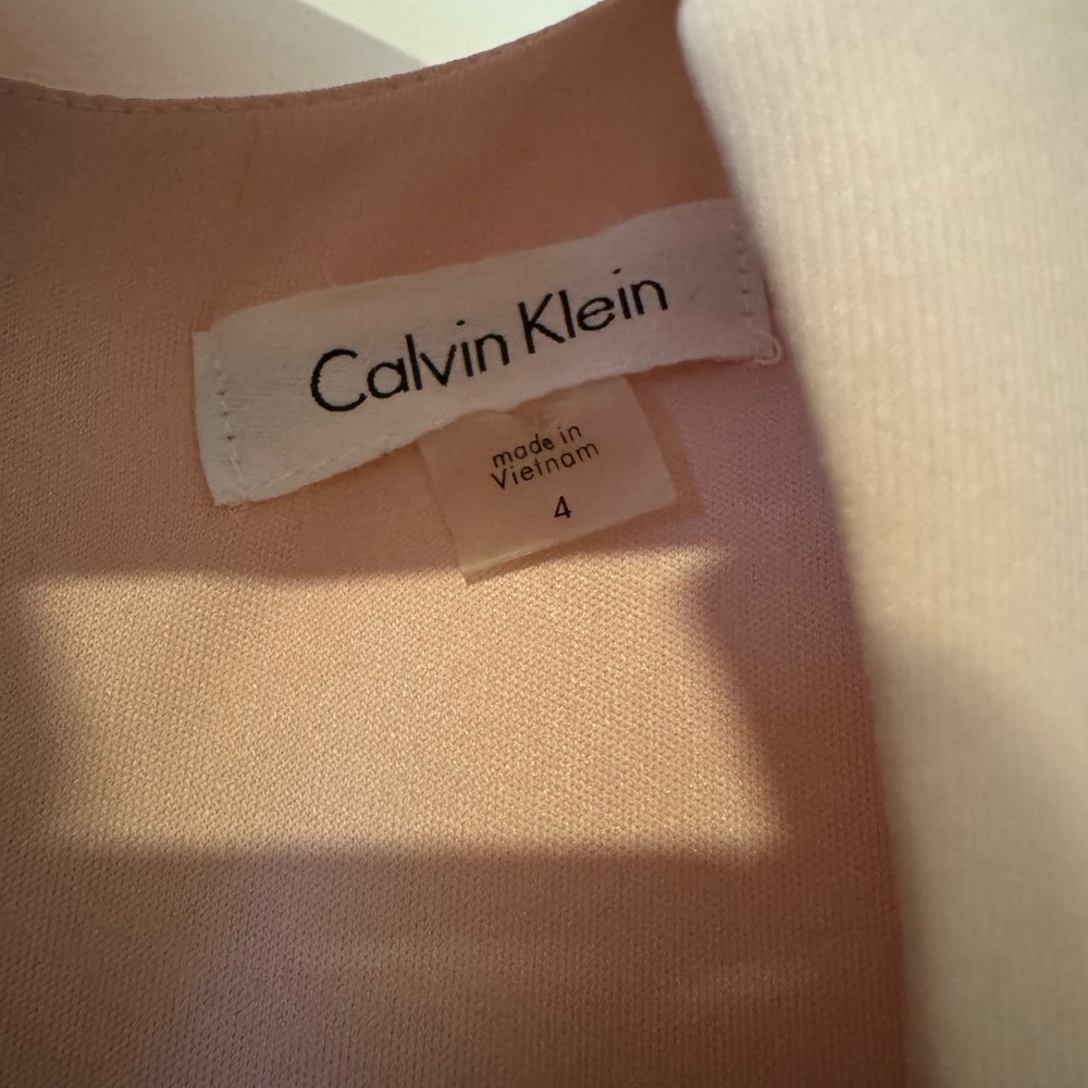 Calvin Klein Blush Pink Midi Sheath Dress - Picture 2 of 6